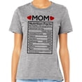 thumbnail image 2 of Mom Nutrition Facts Shirt Unisex Large Grey, 2 of 5