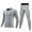 Grey, variant on Boys Quick Drying Compression Long Sleeve Shirt and Pants Set Youth Undershirts Athletic Tights Baselayer Training Clothes(Orange,13-14 Years)