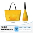thumbnail image 4 of Fuzoiu Yellow Lemon Print Waterproof Beach Tote Bag for Women Girls with Zipper,Sandproof Pool Swim Bag,Large Capacity Beach Travel Bag for Pool Swim Travel Everyday, 4 of 7
