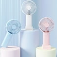 thumbnail image 4 of VONKY Handheld Small Fan Strong Wind Gathering Technology Allowing Arc Blades Glacier White, 4 of 6
