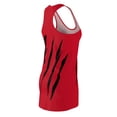 thumbnail image 4 of Effete Feline Claw Marks Scratch Women Cut & Sew Racerback Dress (AOP), 4 of 7