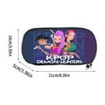 K-pop Demon Hunters Huntrix Leather Flap Pencil Case 8.3 In – Zipper