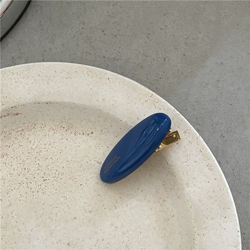 Horquilla De Acrílico Con Clip Lateral Ovalada Para Niñas Gao Jiahui unisex