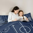 thumbnail image 5 of Castle Fairy Boys Girls Eat Sleep Ice Hockey Bedding Comforter Set 2pcs,Ball Gamer Twin Comforter Sets Microfiber,Sport Theme Breathable Bedding Set,Luxury Bedroom Decor,Reversible, 5 of 8