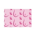 thumbnail image 7 of DouZhe Polyester Placemats Set of 4, Breast cancer awareness Pink Ribbon Pattern Heat Resistant Place Mats for Dining Table, 12" x 18", 7 of 7