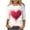 Z01 Pink, variant on Valentines Shirts for Women Casual Short Sleeve Crew Neck Shirt Loose Heart Print Blouse T Shirt Comfy Soft Tee Pullover Outfits Red L