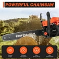 thumbnail image 4 of 58cc 20" Gas Chainsaw 2 Cycle Gasoline Powered Chain Saws Handheld Chainsaw, 4 of 20