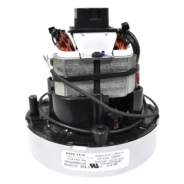 Ametek Lamb 4.8 Inch 120 Volt 1 Stage B/B Peripheral Bypass Vacuum Motor 122167-00