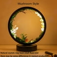 thumbnail image 5 of 1Pc Crystal Mushroom Night Light, Fairy Lamp, Novelty Lamp, Cozy Bedroom Upgrades, USB-Powered, Adjustable Brightness, For Bedroom And Living Room, Fantasy Decor, Nature Decor, 5 of 14
