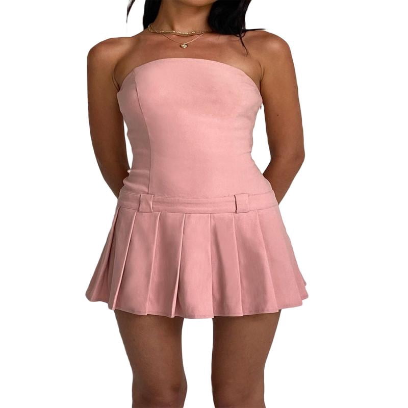 Cnlinkco Women's Ribbed Bodycon Mini Dress - Sleeveless Crew Neck Stretchy Party & Club Dress - View #3