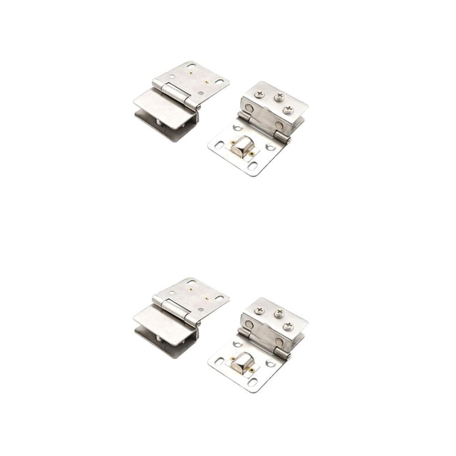 Kenally Stainless Steel Glass Hinge Anti-corrosive Punch-free Door Bathroom Shop Kitchen Cupboard Hardware Home Hinges Type1 NO1