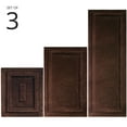 thumbnail image 2 of mDesign Microfiber Bath Mats - 3 Piece Bathroom Rugs - Set of 3 - Dark Brown, 2 of 9