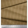 thumbnail image 2 of Soimoi Brown Viscose Chiffon Fabric Stripe & Triangle Geometric Print Fabric by the Yard 42 Inch Wide, 2 of 3