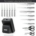 thumbnail image 4 of Mccook Mc21 15 Pieces Kitchen Knife Sets With Block Cutlery Knife Block Set Built-In Sharpener, 4 of 9