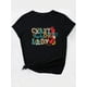 thumbnail image 2 of Women's Funny "Crazy Chicken Lady" Glasses & Leopard Print Lettering Casual Round Neck Short Sleeve T-Shirt, 2 of 7
