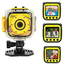 The Learning Patio Toprui Kids 1080P Camera Waterproof Digital Video HD Sports Action Camera Portable Outdoor Learn Camcorder DV ()
