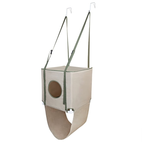 2 Layered Cats Hammock Bed Door Breathable Polyester Cats Shelter House For Pet Easy Use for Door
