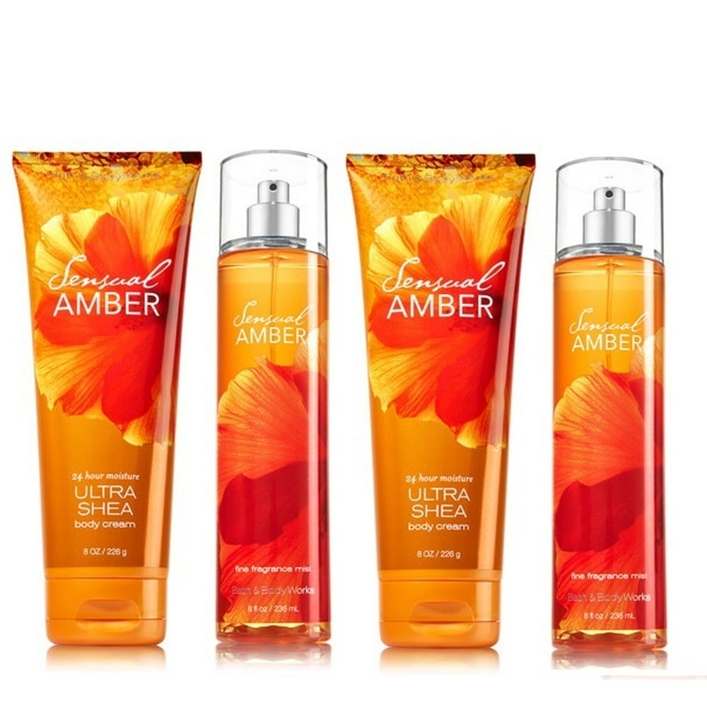 Bath & Body Works Signature Collection Sensual Amber Gift Set 2 Body