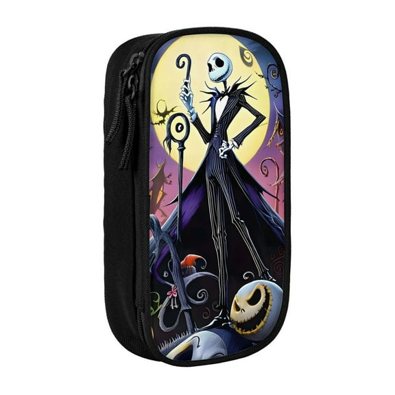 The Nightmare Before Christmas Pencil Case, Large Capacity Pen Bag With Zipper Pencil Pouch Organizer For Office College Study