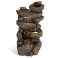 thumbnail image 2 of Ferrisland® 5-Tier Rock Cascading Garden Fountain, 2 of 3