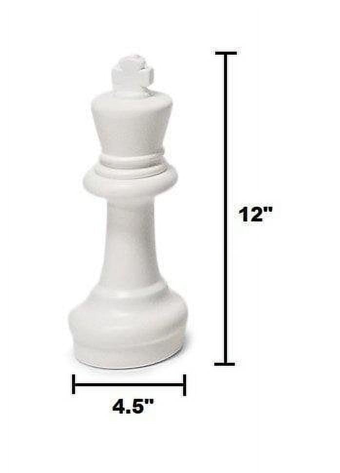 MegaChess 12 Inch Plastic Giant Chess Set With Plastic Board