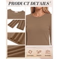 thumbnail image 4 of MOSHU 3 Pack T Shirts for Women Ribbed Long Sleeve Shirts Crew Neck Slim Fit Undershirts Casual Fall Tight Tops, 4 of 8