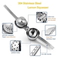 thumbnail image 4 of Lemon Squeezer Stainless Steel Manual Juicer Processor Kitchen Manual Juicer for Fruit Lemon Lime Orange Accessories Juice (GRAY), 4 of 7