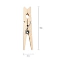 thumbnail image 4 of (4 pack) Mainstays Wooden Clothespins, Natural, Moisture Resistant, 100 Pack, 4 of 20