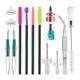 thumbnail image 1 of Kit de limpieza para máquina de coser, 14 piezas, pinzas, kit de mantenimiento y servicio, destornilladores, herramientas de costura, herramientas de, 1 of 9