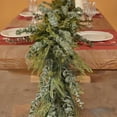 thumbnail image 6 of sruoe Artificial Christmas Garland, Faux Greenery Garland, Christmas Garlands Wreaths Rattan, Rose Vine Garland, Fake Hanging Vines for Home Table Door Stairs Fireplace Outdoor Decoration, 6 of 7