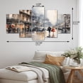 thumbnail image 4 of Designart "Stylish Couture Cityscape" Cityscapes Metal Wall Art Set, 4 of 5