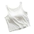 thumbnail image 1 of Tauxra Hauts pour Femmes, Chemise Sans Manches à Col Rond, Haut d'Été Décontracté Confortable avec Coupe Régulière pour Usage Quotidien, Léger et Respirant, Entretien Facile, 1 of 8