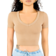 thumbnail image 1 of Playera Mujer Casual Crop Top Stretch Cómoda Blusa Corta, 1 of 5