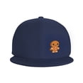 thumbnail image 2 of ZICANCN Cartoon Gingerbread Man Baseball Caps, Trucker Hats for Men And Women, Adjustable Breathable Flat Caps, Navy Blue, 2 of 8