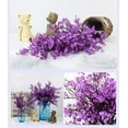 thumbnail image 5 of Zukuco Babys Breath Fabric Cloth Artificial Flowers 6 Bundle Fake Silk Plants Decor Wedding Party Decoration Bouquets(violet), 5 of 6