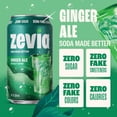 thumbnail image 3 of Zevia Zero Sugar, 0 Calorie Caffeine-Free Ginger Ale Soda Pop, 12 fl oz, 8 Pack Cans, 3 of 7