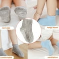 thumbnail image 2 of 6 Pieces Kids Stockings Socks with Nice Elasticity Comfortable Wearing Simple Style Good Craftsmanship Hose Keep Crawing medium gray 8-10, 2 of 6