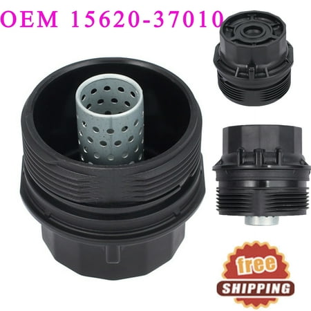 2004 F150 Oil Filter Housing ESYNIC Cover Cap for Oil Filter Toyota LEXUS Oil Filter Cap Corolla Prius Matrix Scion XD Original Oil Filter Housing Cap Assembly,OEM#15620-37010 ()