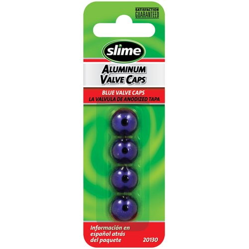 Slime 20130 Custom Series Blue Anodized Valve Caps