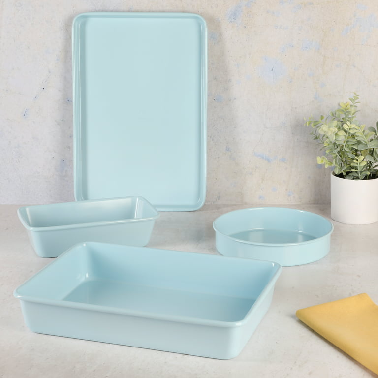  Martha Stewart 4-Piece Non-Stick Aluminum Bakeware Baking Set -  Dishwasher Safe: Home & Kitchen