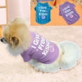 thumbnail image 2 of Pet Vest Letter Printing Absorbent Short Sleeve Fashion Puppy T-shirt for Outdoor, 2 of 8