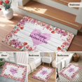 thumbnail image 6 of Mother's Day Washable Area Rug 2 x 3 ft Red Tulip Floral Love Heart Rustic Wood Grain, Soft Non Slip Rugs Stain Repellent Indoor Felt Carpet for Living Dining Room Bedroom Home Office, 6 of 9