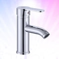 thumbnail image 1 of ADDHAT Para Lavamanos De Inoxidable Color Plata Resistente Con Curva Para Uso Duradero, 1 of 8