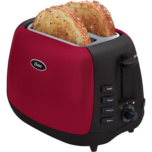 Oster 2Slice Toaster, Metallic Red