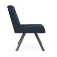 thumbnail image 2 of Willow Lounge Reception Armless Swivel Guest Chair / Charcoal Steel / Blue, 2 of 5
