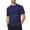 Dark Blue, variant on Yuncity Casual Shirts For Men Print Round Neck Gym Workout Sports Wear Comfortable Breathable All Season Fit Tee Shirts Mens L