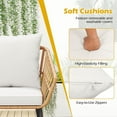 thumbnail image 6 of Costway 3 Piece Patio Bistro Set with Heavy Duty Metal Frame for Balcony Garden & Poolside, 6 of 10
