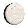 thumbnail image 1 of KLL Beautiful Rabbit Pattern 14-17 inch Spare Tire Cover Universal Wheel Protector for Truck SUV Trailer Camping Rv Tire Covers-17 inch, 1 of 5