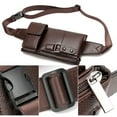 thumbnail image 2 of Graflsoa Premium Leather Waist Pack in Brown - Durable, Stylish, and Spacious (27x15x1.5cm), 2 of 7