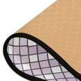 thumbnail image 4 of Violet Block Hallway Runner Rug 2'X6' Non-Slip Washable Carpet Runner Kitchen Entryway Laundry Bedroom, 4 of 7